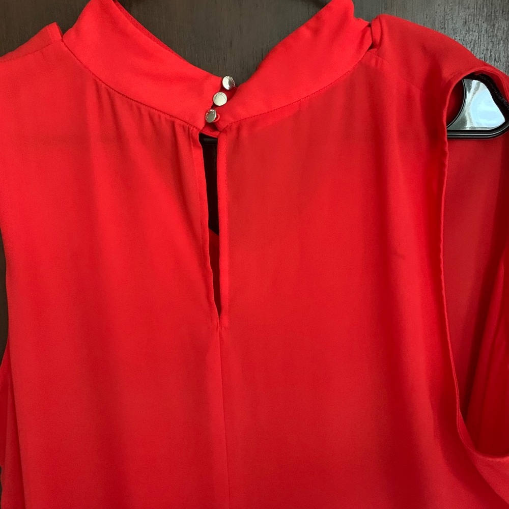 Vince Camuto XL Red/Orange Blouse - Picture 3 of 3